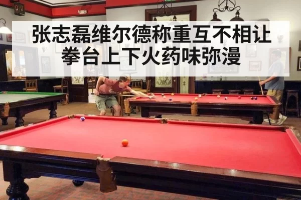张志磊维尔德称重互不相让拳台上下火药味弥漫